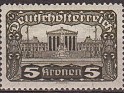 Austria - 1919 - Architecture - 5 Kronen - Multicolor - Austria, Architecture - Scott 223 - Building of Parliament - 0